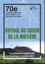 Voyage au coeur de la matière, 70ème congrès de l'UDPPC