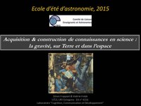 Acquisition, construction de connaissances en science : la gravité