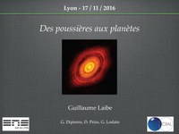 Des poussières aux planètes