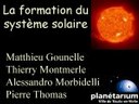 La formation du système solaire